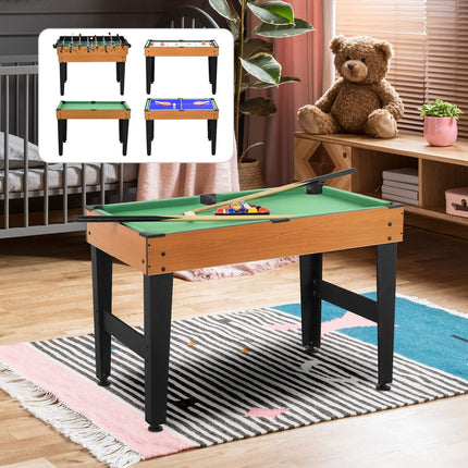 Multifunkční herní stůl: ping pong, stolní fotbal, kulečník, air hockey