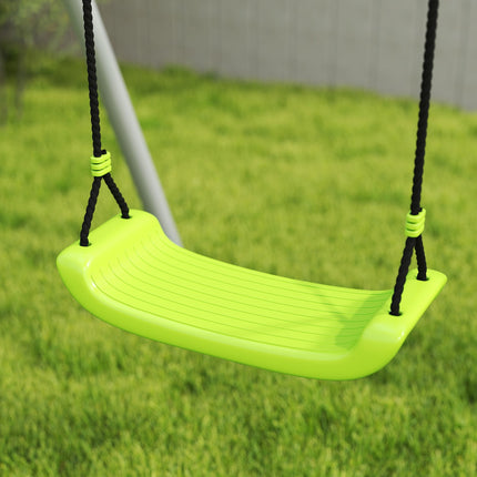 Children's outdoor swing set - slide, hoop, target and swing