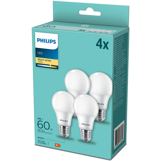LED žárovka E27 Normal matná 60W 806lm, 4 ks