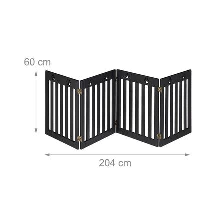 4-part dog barrier fence paws