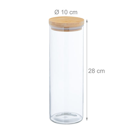 4 pcs. Storage jars 1600 ml