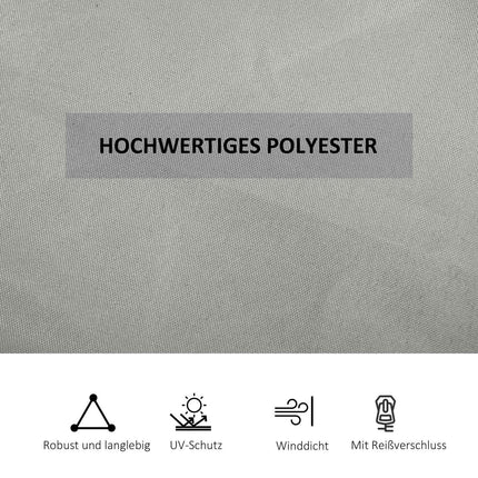 Boční stěny pavilonu, polyester, 3x3m, světle šedá, uchycení na háčky