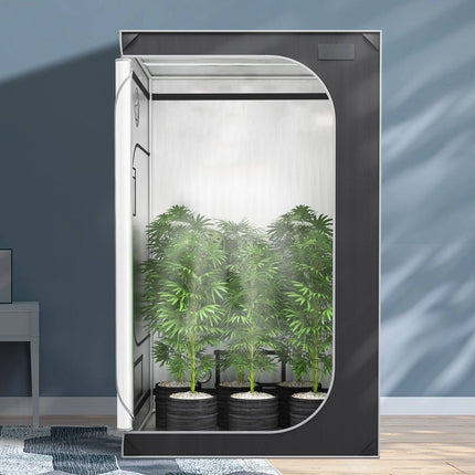 4x4 Grow Tent 122x122x203 cm, 2000D Mylar, Window