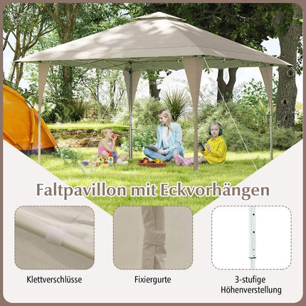 Nastavitelný nůžkový pavilon 4 x 4 m s kovovou konstrukcí