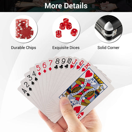 Sada 500 pokerových žetonů – hliníkový kufřík, Texas Holdem