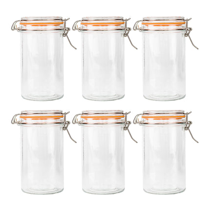 Skleněné zavařovací sklenice 500ml s víčky, sada 6 ks