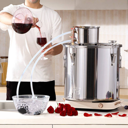 50L Stainless Steel Alcohol Still, Copper Coil, Pump