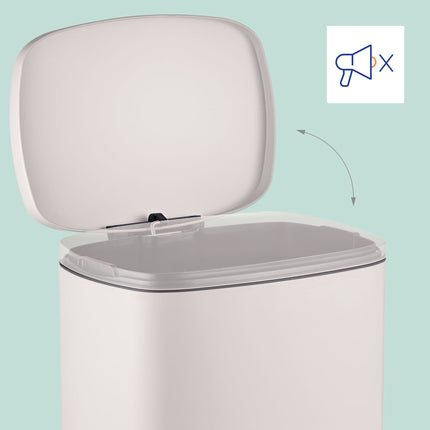 Nerezový pedálový koš 50L – víko se soft-close