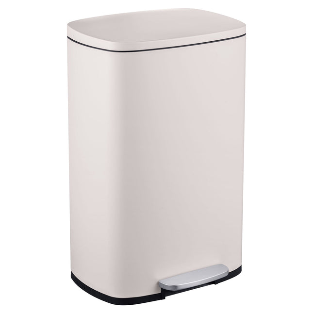 50L Stainless Steel Pedal Bin – Soft-Close Lid