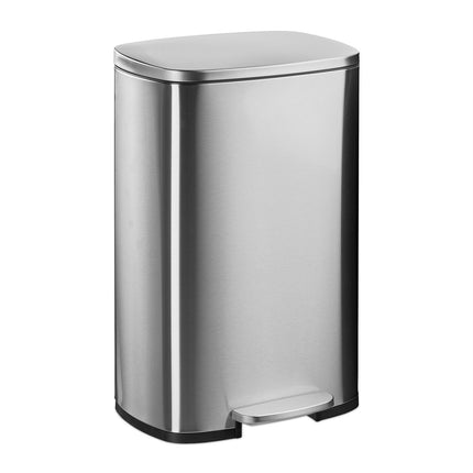 Nerezový pedálový koš 50L – víko se soft-close