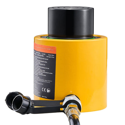 50 Ton Hydraulic Ram Cylinder Jack, 2 in Stroke, Single-Acting