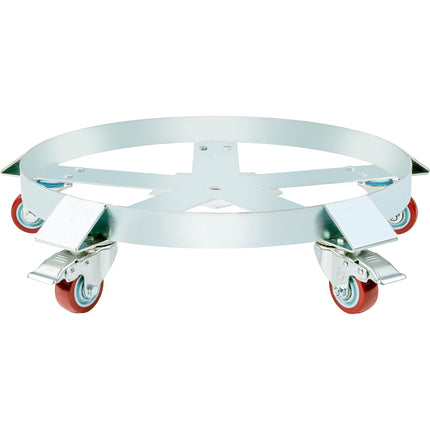 55 Gallon Drum Dolly, 1250 lb Capacity, 5 Swivel Casters