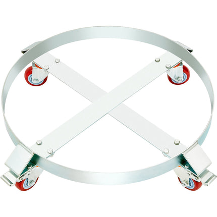 55 Gallon Drum Dolly, 2-Pack, 1000 lb, 4 Swivel Casters