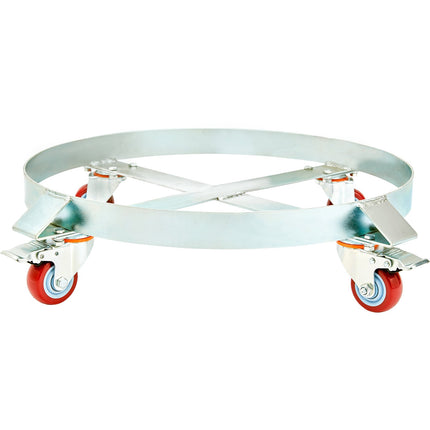 55 Gallon Drum Dolly, 2-Pack, 1000 lb, 4 Swivel Casters