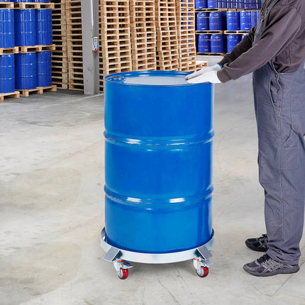 55 Gallon Drum Dolly, 2-Pack, 1000 lb, 4 Swivel Casters