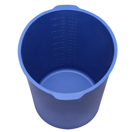 5 Gallon Silicone Bucket Liner, Reusable, Marked, Blue