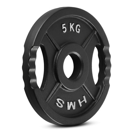 Olympijský kotouč 5 Kg, litina, černá