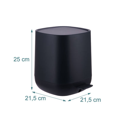 5L Bathroom Bin, Soft-Close, Foot Pedal
