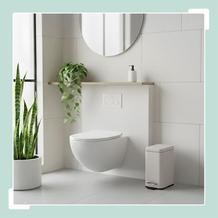 Koupelnový koš 5L, soft-close, nožní pedál, matné provedení