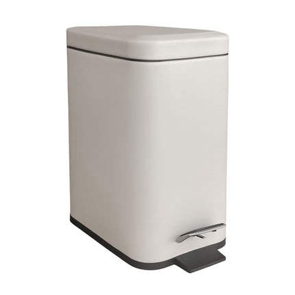 Koupelnový koš 5L, soft-close, nožní pedál, matné provedení