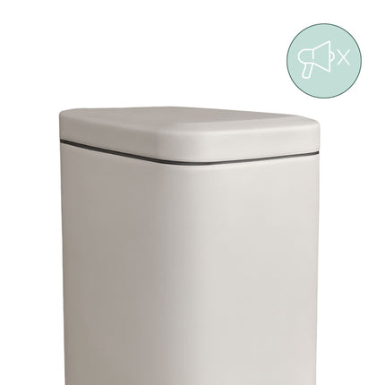 Koupelnový koš 5L, soft-close, nožní pedál, matné provedení