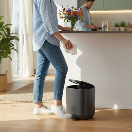 5L Bathroom Bin with Soft-Close Lid