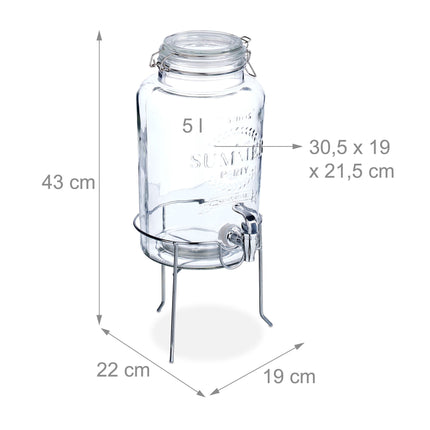 5 L Getränkespender mit Ständer