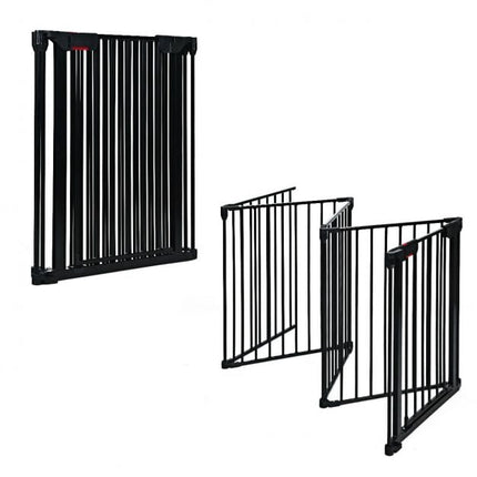 5-Panel Steel Baby Safety Gate, Playpen and Fireplace Barrier