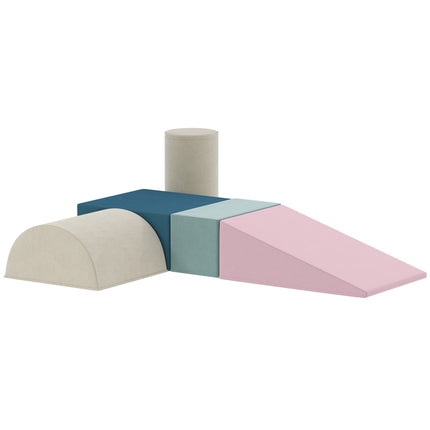 5-Piece Foam Block Set for Toddlers, Soft & Colorful