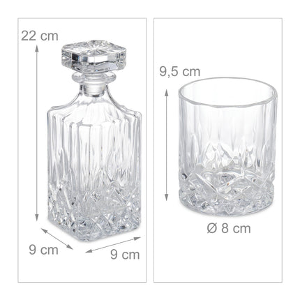 Whisky sada 5 ks karafa a sklenice