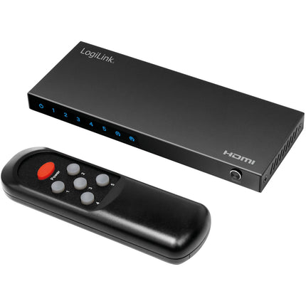 5portový HDMI přepínač, 4K/60Hz, HDMI 2.0, s dálkovým ovládáním