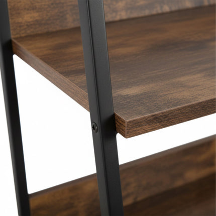 5-Tier Ladder Shelf Unit for Living Room Storage
