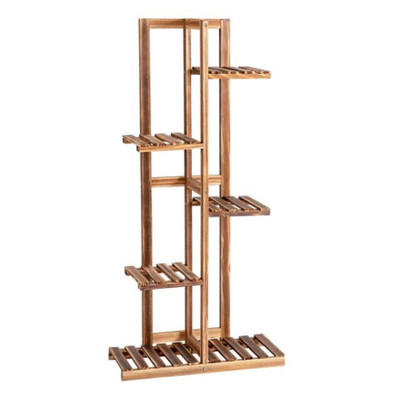 5patrový stojan na květiny z borovice, 103 cm, na zeď