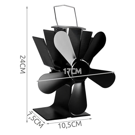 Krbový ventilátor s 5 lopatkami