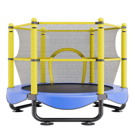 5ft Kids Trampoline With Safety Net, Basketball Hoop