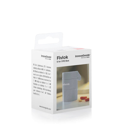 Dávkovač léků 5 v 1 s děličem a drtičem Fivlok InnovaGoods