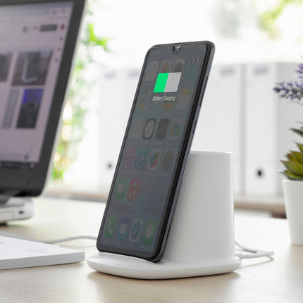 Bezdrátová nabíječka 5 v 1 se stojanem-organizérem a USB LED lampou DesKing InnovaGoods