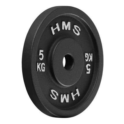 Litinový kotouč 5 kg, otvor 31 mm, černá