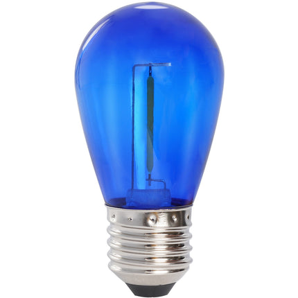 5 ks dekorativní LED žárovka E27 12V modrá 30lm
