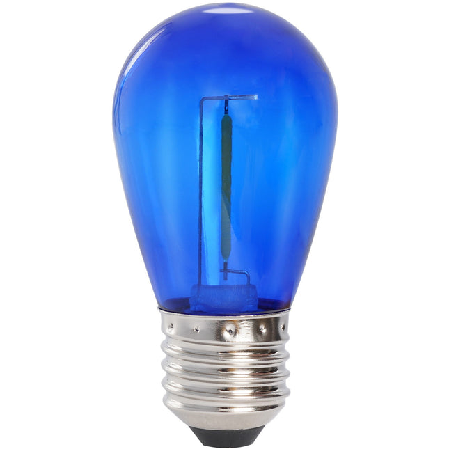 5 ks dekorativní LED žárovka E27 12V modrá 30lm