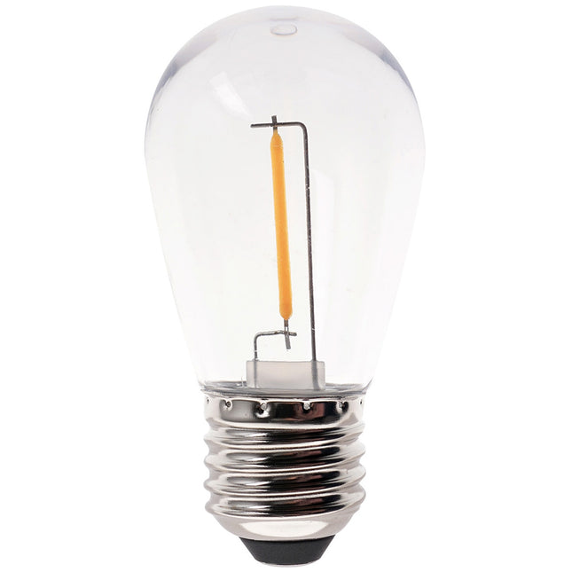 5 ks dekorativní LED žárovka E27 12V teplá bílá 30lm