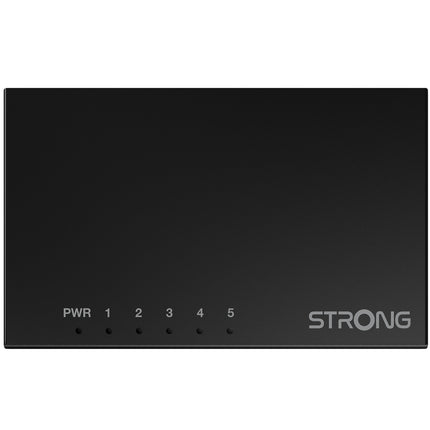 5portový gigabitový switch kov černá