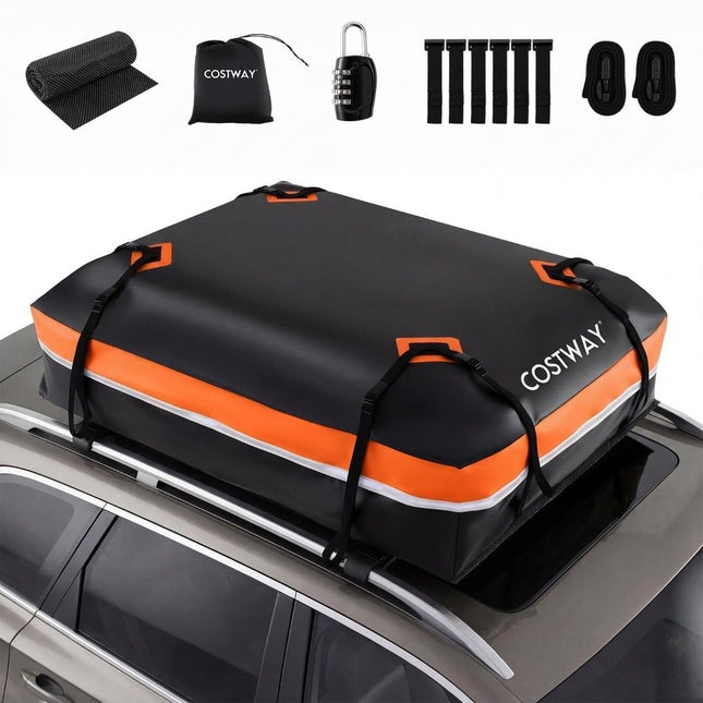 Střešní box 600L, vodotěsné PVC, protiskluzová podložka, zámek
