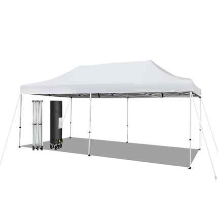 600 x 300 cm Large Pop Up Canopy Tent Instant Sun Shade with Wheels