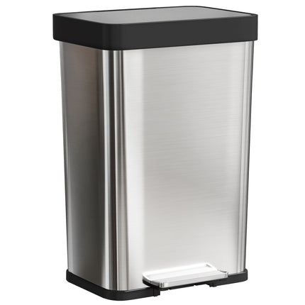 Nerezový pedálový koš 60L se soft-close víkem