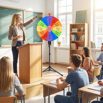 60 cm Adjustable Spinning Wheel with Stand and Accessories