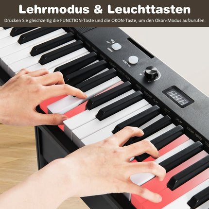 61-Tasten-Keyboard-Set mit verstellbarem Ständer