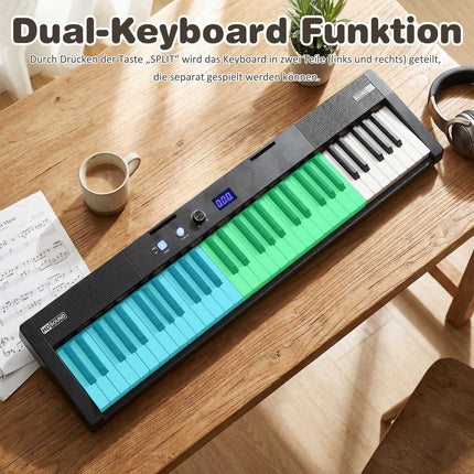 61-Tasten-Keyboard-Set mit verstellbarem Ständer