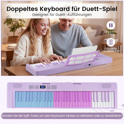 Skládací elektronické klávesy s 61 klávesami, MIDI a funkcí Split