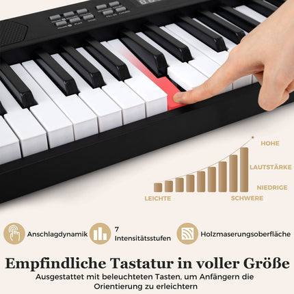 61-Tasten zusammenklappbares elektronisches Piano-Keyboard mit MIDI & Split